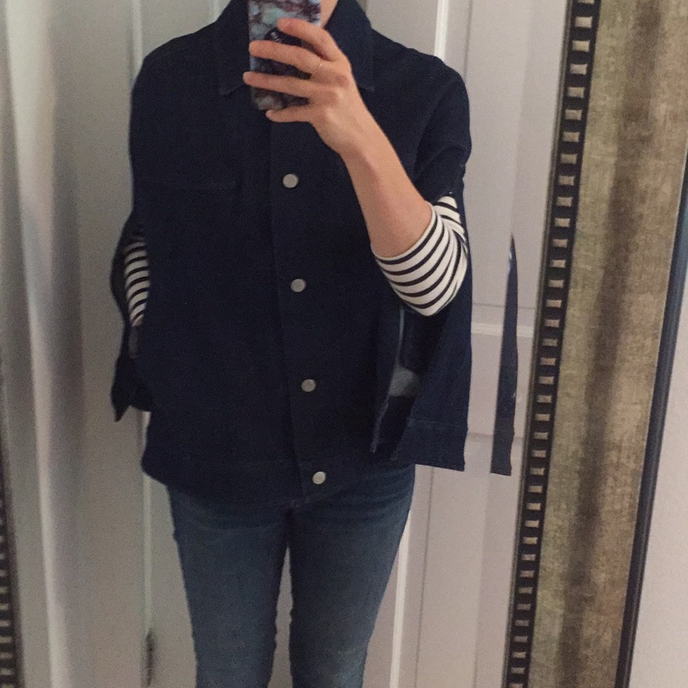 SeeBy CHLOE denim cape with hanger